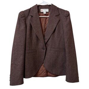 Peabody House Women Wool Blend Equestrian Blazer Size 11/12 Classic City Vintage